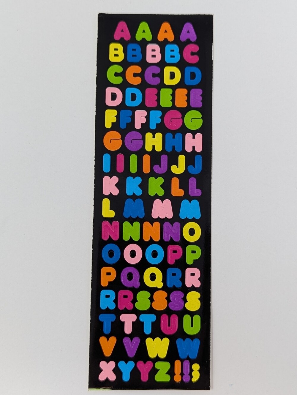 Sandylion Stickers Alphabet Stickers Bright Colours